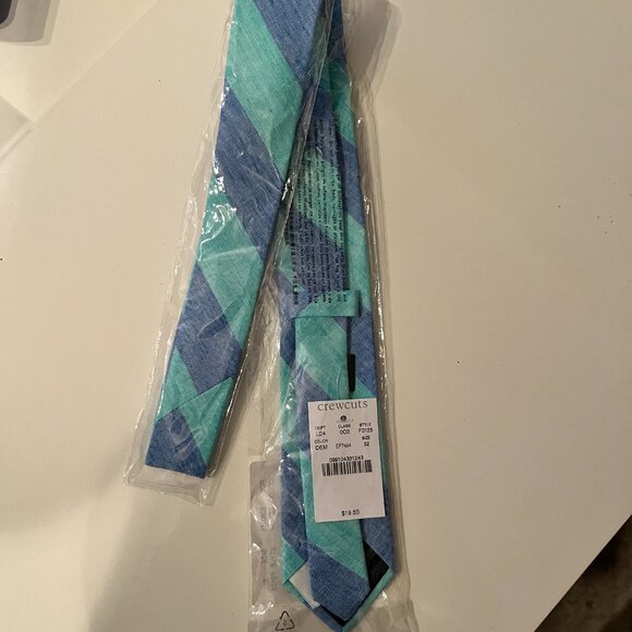 Preppy Crewcuts Tie (nwt) (blue and teal) - Picture 10 of 10